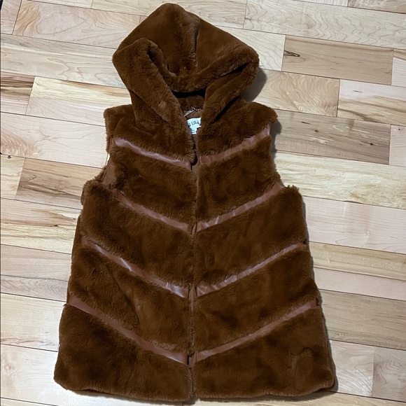 Joseph Ribkoff Jackets & Blazers - Joseph Ribkoff Brown Faux Fur Vest